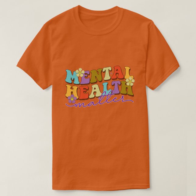Retro Mental Health 16 T Shirt (Design framsida)