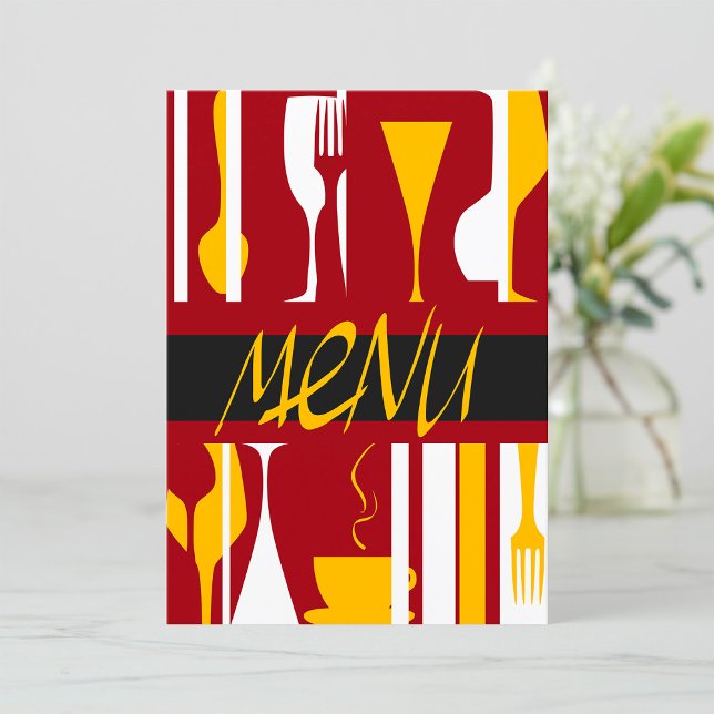 Retro-menyn Inbjudningar (Skapare uppladdad)