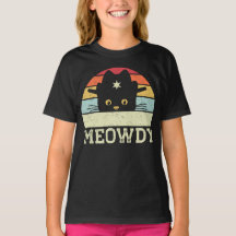 Retro Meowdy Cat Meme Funny Cowboy Cat Hat Gift