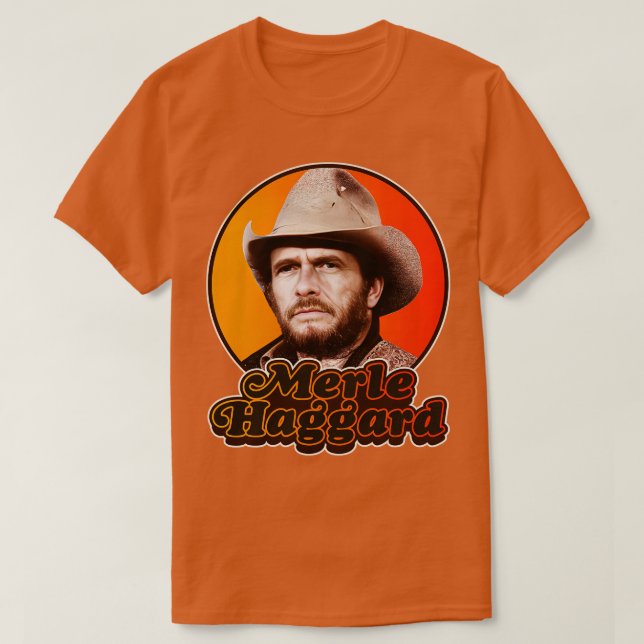 Retro Merle HaggardDesign T Shirt (Design framsida)