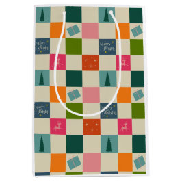 Retro Merry and Bright Christmas Wrapping Paper