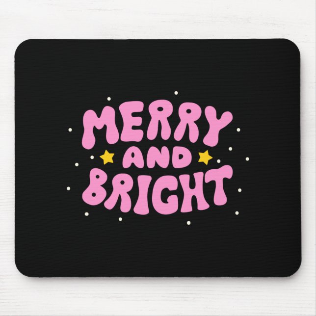 Retro Merry And Bright Holiday Design  Musmatta (Framsidan)