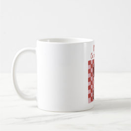 Retro Merry Christmas Bow and Ornaments Design Kaffemugg