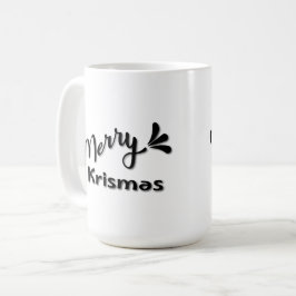 Retro Merry Christmas Style Kaffemugg