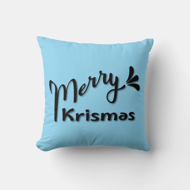 Retro Merry Christmas Style Kudde (Framsida)