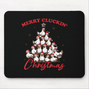 Retro Merry Cturin jul Chicken Träd och Musmatta