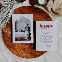 Retro Merry och Married Helgdag Card