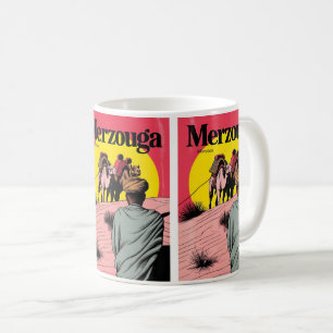Retro Merzouga sahara kamelritt Marocko resa gi Kaffemugg