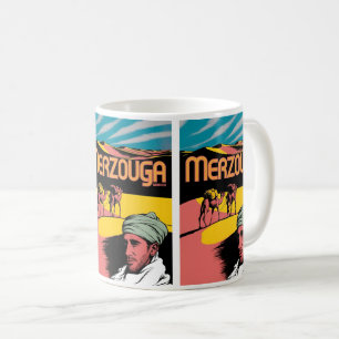 Retro Merzouga sahara kamelritt Marocko resa  Kaffemugg