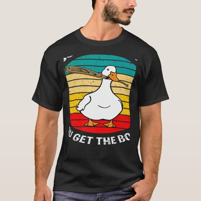Retro Mess With Honk Get The Bonk Goose Duck Farme T Shirt (Framsida)