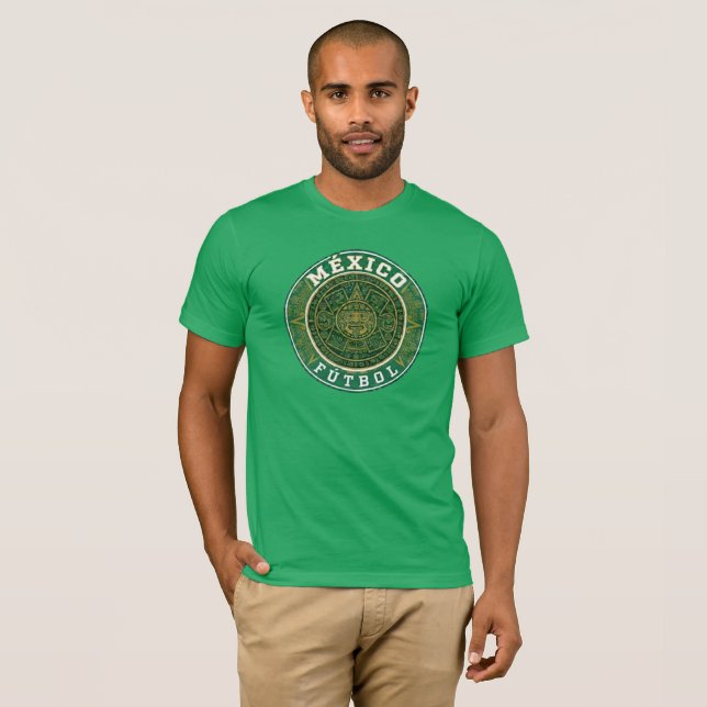 Retro Mexiko VM-fotbollströja T Shirt (Hel framsida)