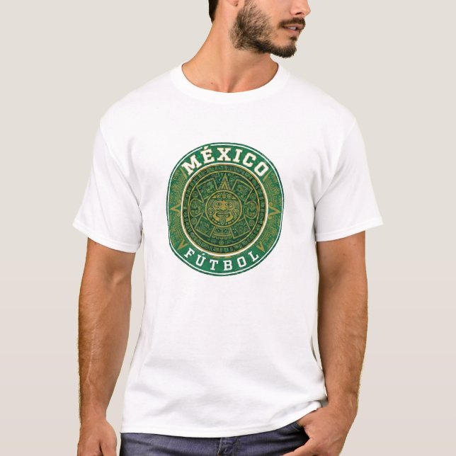 Retro Mexiko VM-fotbollströja T Shirt (Framsida)