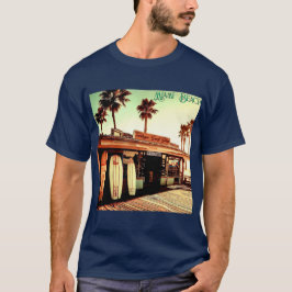 Retro | Miami Beach | Surfa Shop | Unisex | T-Shir T Shirt