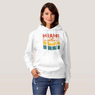 Retro Miami Florida Beach Souvenir Handflatan Trä T Shirt