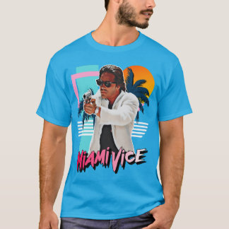 Retro Miami Vice 80s Sonny Crockett T Shirt