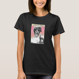 Retro Michelangelo 90s Aesthetic Vaporwave Meme I T Shirt