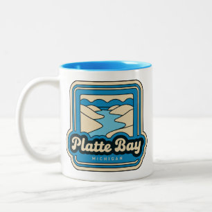 Retro Michigan-Vintagen på 70-talet Två-Tonad Mugg