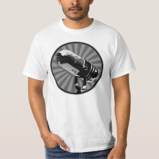 Retro Microphone Graphic Tee Shirt