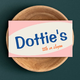 Retro Mid Century 1950-talet Visitkort