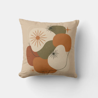 Retro Mid-Century Abstrakt Kuddöverdrag Kudde