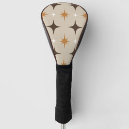 Retro Mid Century Beige Brun Orange Golf Driver
