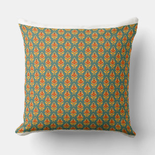 Retro Mid-Century Geometric Print 1970-talet - mön Kudde