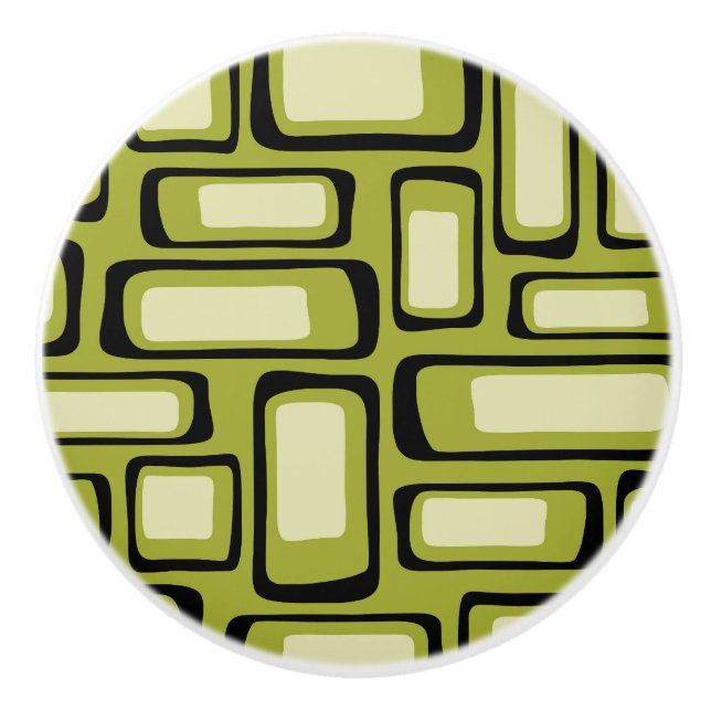 Retro Mid Century Modern Abstract Knopp (Framsidan)