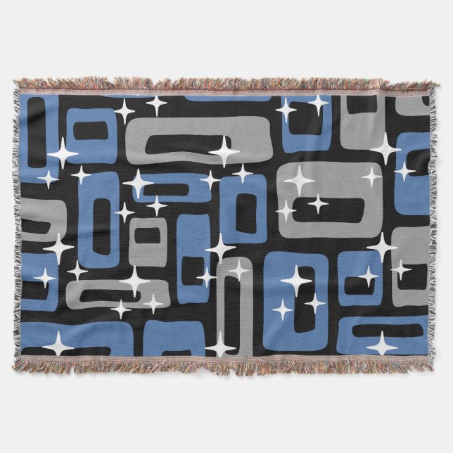 Retro Mid Century Modern Abstrakt Filt (Framsidan)
