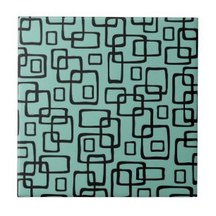 Retro Mid Century Modern Abstrakt Mönster Kakelplatta