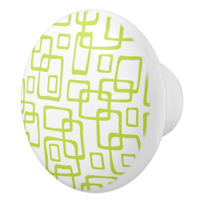 Retro Mid Century Modern Abstrakt Mönster Knopp (Höger)