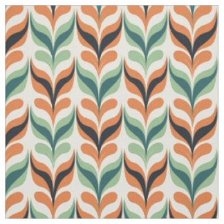 Retro Mid Century Modern Abstrakt Mönster Tyg