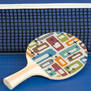 Retro Mid Century Modern Abstrakt Pingisracket