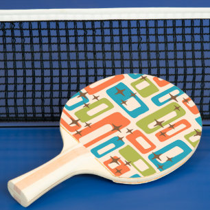 Retro Mid Century Modern Abstrakt Pingisracket