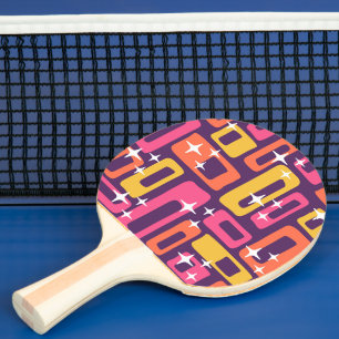 Retro Mid Century Modern Abstrakt Pingisracket
