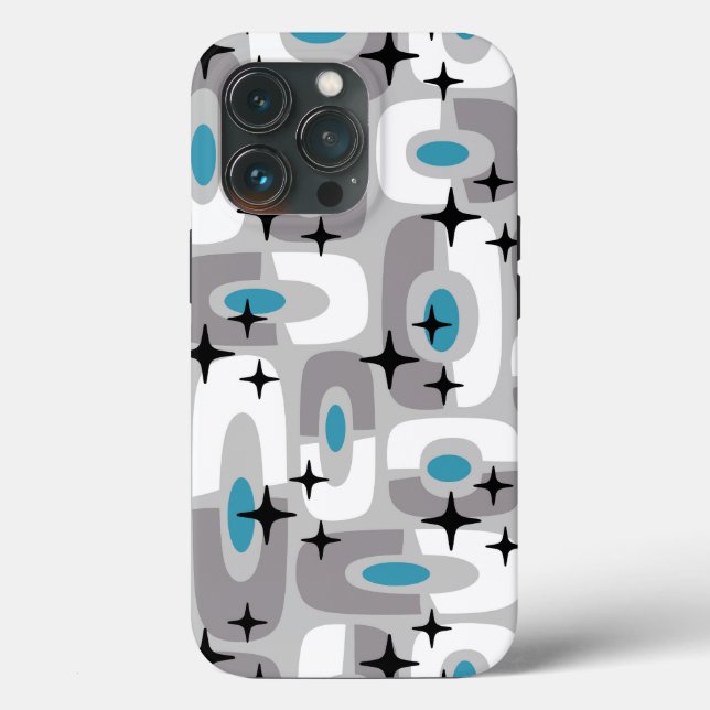 Retro Mid Century Modern Cosmic Abstrakt Mönster (Baksida )