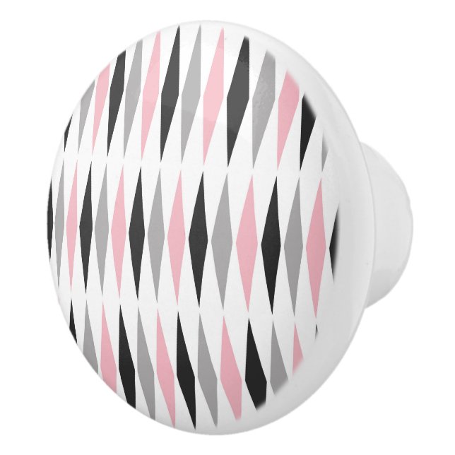 Retro Mid Century Modern diamantmönster Knopp (Höger)