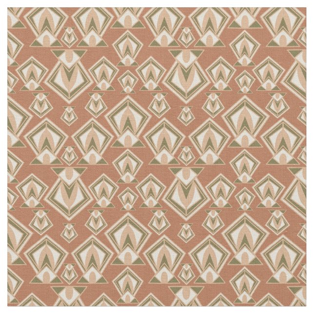 Retro Mid Century Modern Diamond Tyg (Närbild)