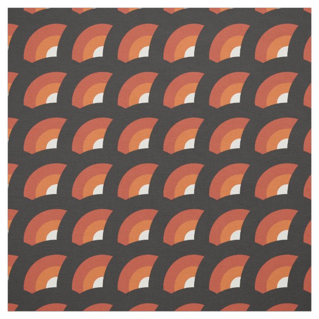 Retro Mid Century Modern Geometric Circle Tyg (Provkarta)