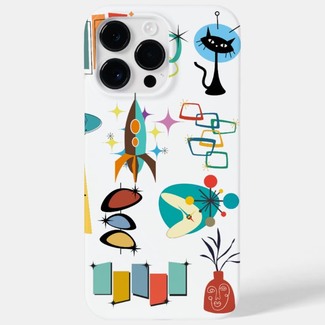 Retro Mid Century Modern iPhone/iPad-fall (Baksida)