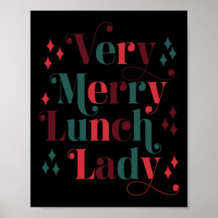 Retro Mid Century Modern jul - mycket bra Lunc Poster