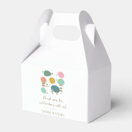 Retro Mid Century Modern Personligt bröllp Tack Presentaskar