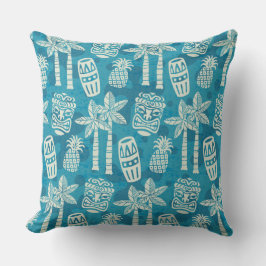 Retro Mid Century Modern Tiki Mönster Kudde