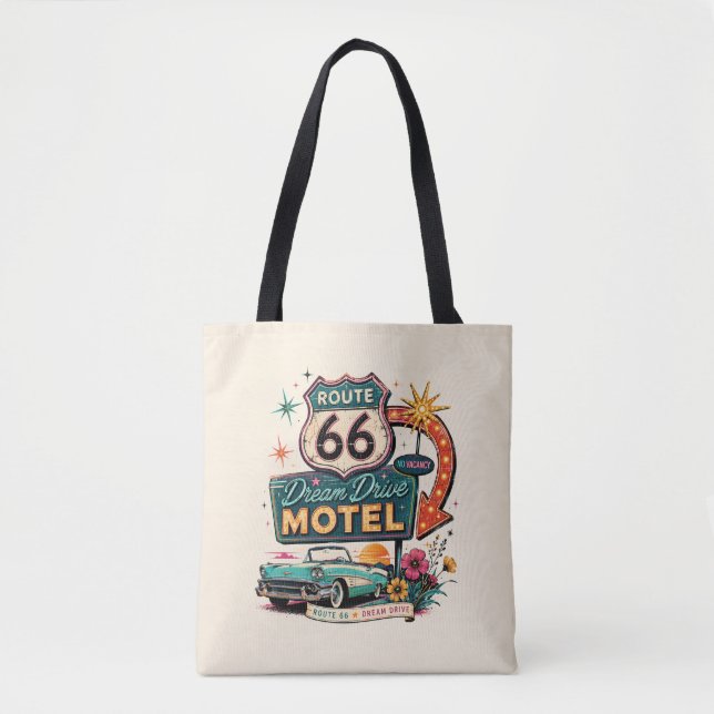 Retro Mid Century Motel Väska (Framsida)