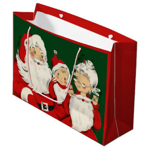 Retro Mid-Century Santa-familj – Kitsch Claus