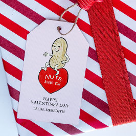 Retro Mid Century Stil Nöt om dig Valentine Presentetikett