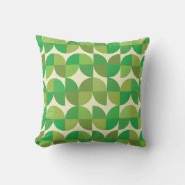 Retro Mid-sekel Modern Grönt Geometric mönster Kudde