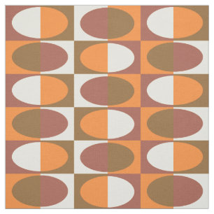 Retro MidCentury Oval mönster 1 Tyg