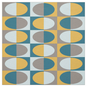 Retro MidCentury Oval mönster 2 Tyg