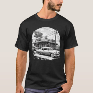 Retro Middag & Classic Cars Graphic T-Shirt