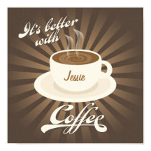 Retro Middag Poster bättre med kaffe